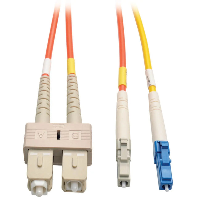EATON Tripp Lite 3M Fiber Optic Mode Conditioning Patch Cable LC/SC 10' 10ft 3 Meter - 10 ft Fiber Optic Network Cable for Network Device, Router, Switch - First End: 2 x LC Network - Male - Second End: 2 x - N425-03M