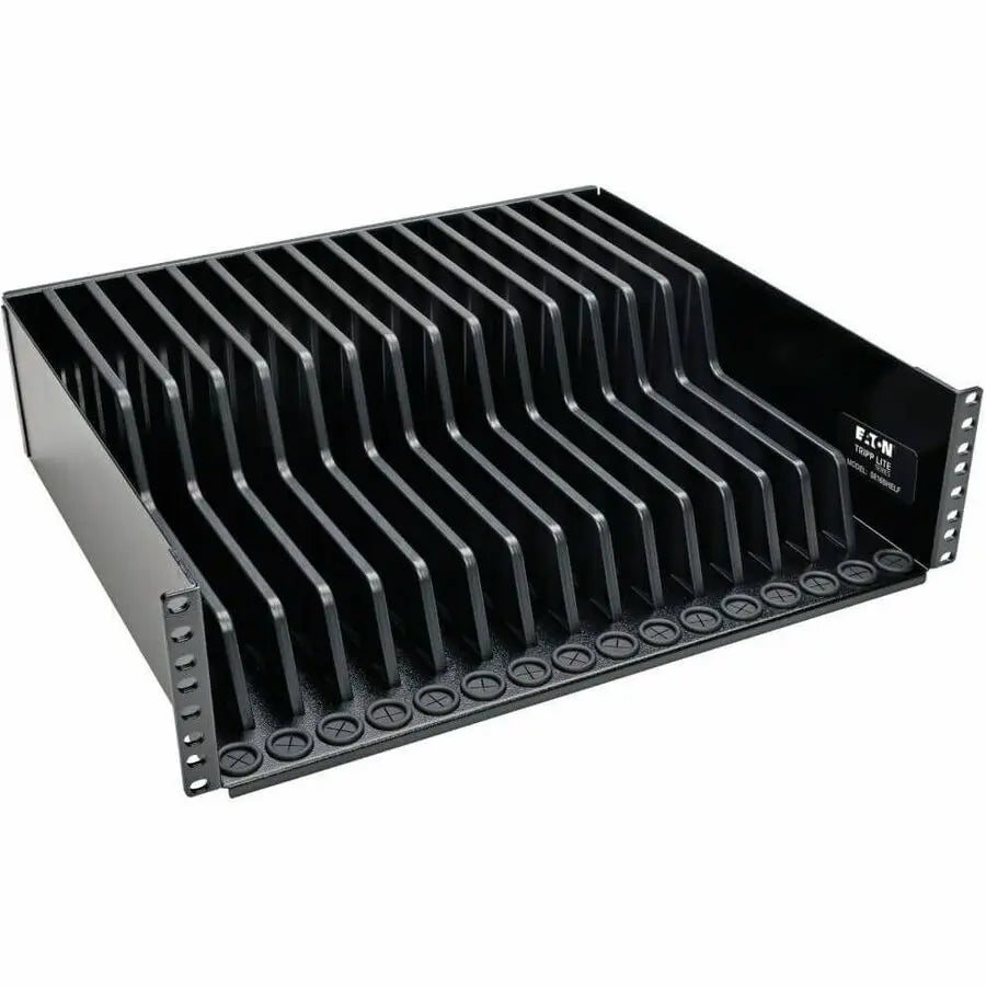 EATON Tripp Lite 3U Rack-Mount Tablet iPad Laptop Chromebook Storage Shelf for Racks - 19" 3U Wide Rack-mountable - Black - SR16SHELF