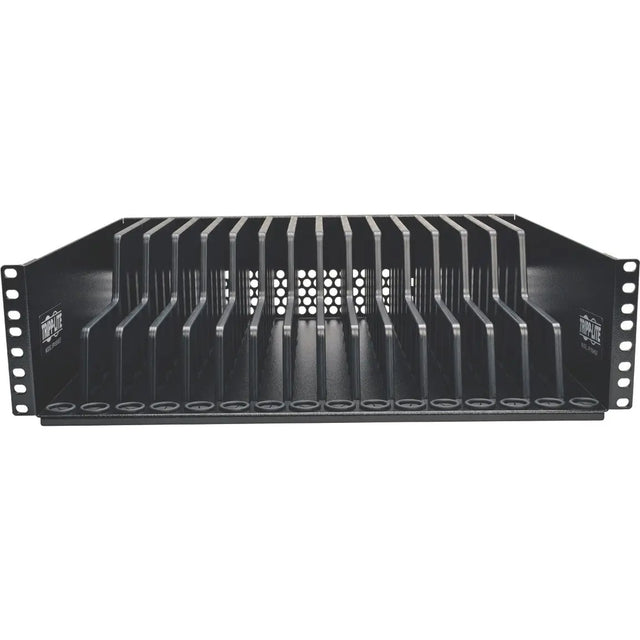 EATON Tripp Lite 3U Rack-Mount Tablet iPad Laptop Chromebook Storage Shelf for Racks - 19" 3U Wide Rack-mountable - Black - SR16SHELF