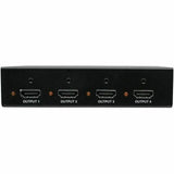EATON Tripp Lite 4-Port 3D HDMI Splitter HDCP 2.2, HDR, 4K @ 60Hz Ultra HD Video Audio - 3840 × 2160 - 22.97 ft Maximum Operating Distance - HDMI In - HDMI Out - Metal - TAA Compliant - B118-004-UHD-2
