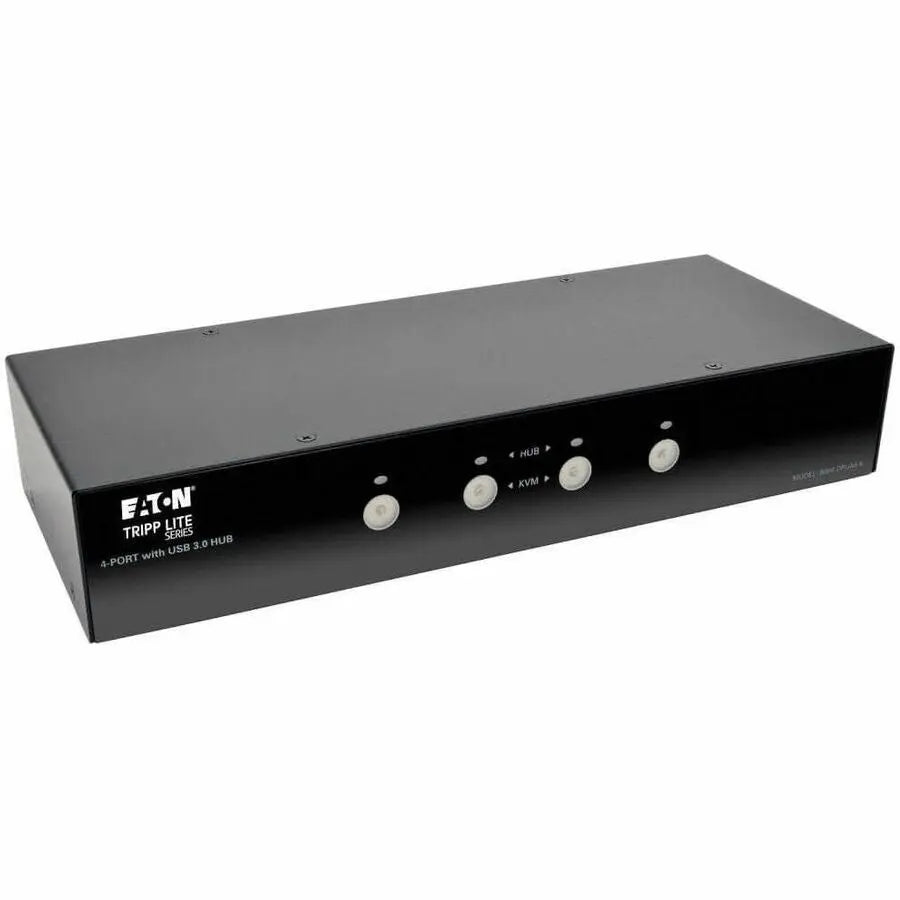 EATON Tripp Lite 4-Port DisplayPort KVM Switch w/Audio, Cables and USB 3.0 SuperSpeed Hub - 4 Computer(s) - 1 Local User(s) - 2560 x 1600 - 8 x USB - 5 x DisplayPort - B004-DPUA4-K