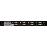EATON Tripp Lite 4-Port Dual Monitor DVI KVM Switch with Audio and USB 2.0 Hub, Cables included - 4 Computer(s) - 1 Local User(s) - 2560 x 1600 - 1 x Network (RJ-45) - 7 x USB - 10 x DVI - Desktop - TAA Com...  - B004-2DUA4-K