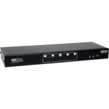 EATON Tripp Lite 4-Port Dual Monitor DVI KVM Switch with Audio and USB 2.0 Hub, Cables included - 4 Computer(s) - 1 Local User(s) - 2560 x 1600 - 1 x Network (RJ-45) - 7 x USB - 10 x DVI - Desktop - TAA Com...  - B004-2DUA4-K