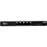 EATON Tripp Lite 4-Port Dual Monitor DVI KVM Switch with Audio and USB 2.0 Hub, Cables included - 4 Computer(s) - 1 Local User(s) - 2560 x 1600 - 1 x Network (RJ-45) - 7 x USB - 10 x DVI - Desktop - TAA Com...  - B004-2DUA4-K