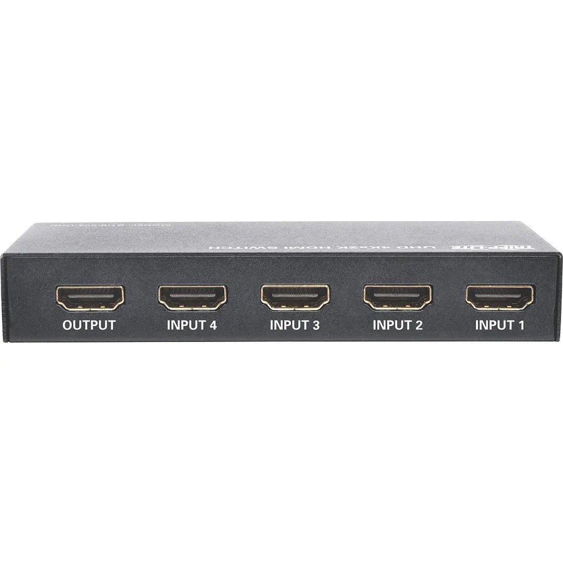 EATON Tripp Lite 4-Port HDMI Switch for Video & Audio 4K x 2K UHD 60 Hz w Remote - 3840 × 2160 - 4K - 4 x 1 - Display, Blu-ray Disc Player, Computer, Gaming Console, Satellite Receiver, DVR - 1 x HDMI Out - B119-004-UHD