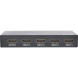 EATON Tripp Lite 4-Port HDMI Switch for Video & Audio 4K x 2K UHD 60 Hz w Remote - 3840 × 2160 - 4K - 4 x 1 - Display, Blu-ray Disc Player, Computer, Gaming Console, Satellite Receiver, DVR - 1 x HDMI Out - B119-004-UHD