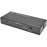 EATON Tripp Lite 4-Port HDMI Switch for Video & Audio 4K x 2K UHD 60 Hz w Remote - 3840 × 2160 - 4K - 4 x 1 - Display, Blu-ray Disc Player, Computer, Gaming Console, Satellite Receiver, DVR - 1 x HDMI Out - B119-004-UHD