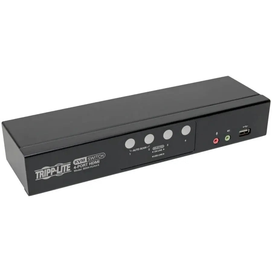 EATON Tripp Lite 4-Port HDMI/USB KVM Switch with Audio/Video and USB Peripheral Sharing - 4 Computer(s) - 1 Local User(s) - 1920 x 1200 - 8 x USB - 5 x HDMI - B004-HUA4-K