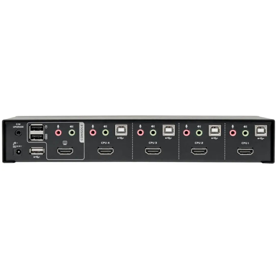 EATON Tripp Lite 4-Port HDMI/USB KVM Switch with Audio/Video and USB Peripheral Sharing - 4 Computer(s) - 1 Local User(s) - 1920 x 1200 - 8 x USB - 5 x HDMI - B004-HUA4-K