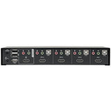 EATON Tripp Lite 4-Port HDMI/USB KVM Switch with Audio/Video and USB Peripheral Sharing - 4 Computer(s) - 1 Local User(s) - 1920 x 1200 - 8 x USB - 5 x HDMI - B004-HUA4-K