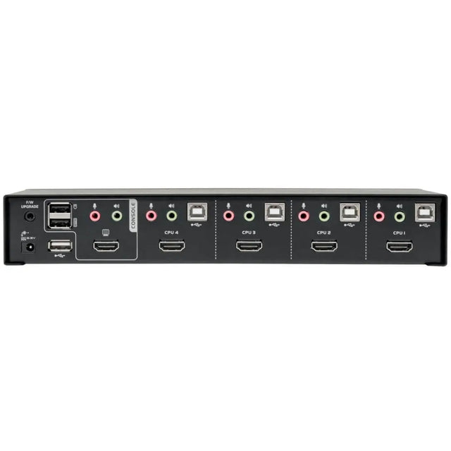 EATON Tripp Lite 4-Port HDMI/USB KVM Switch with Audio/Video and USB Peripheral Sharing - 4 Computer(s) - 1 Local User(s) - 1920 x 1200 - 8 x USB - 5 x HDMI - B004-HUA4-K