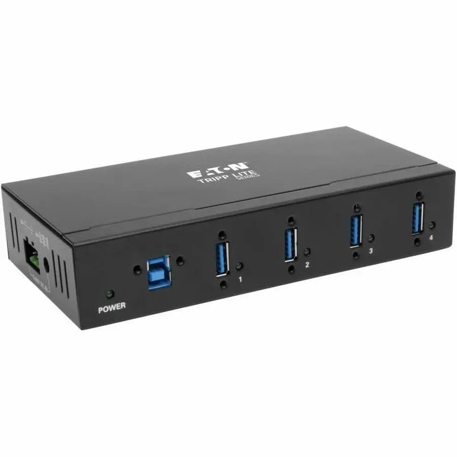 EATON Tripp Lite 4-Port Industrial USB 3.0 SuperSpeed Hub 15KV ESD Immunity Metal - USB - External - U360-004-IND