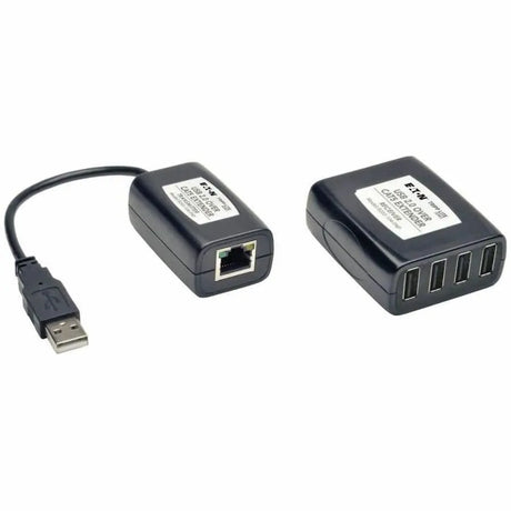 EATON Tripp Lite 4-Port USB 2.0 Over Cat5 Cat6 Video Extender Hub Kit Transmitter & Receiver 164' - B203-104-PNP