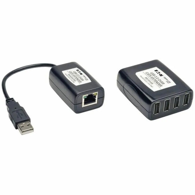 EATON Tripp Lite 4-Port USB 2.0 Over Cat5 Cat6 Video Extender Hub Kit Transmitter & Receiver 164' - B203-104-PNP