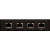 EATON Tripp Lite 4-Port VGA + Audio over Cat5 Cat6 Video Extender Splitter Transmitter - 1 Input Device - 4 Output Device - 1000 ft Range - 4 x Network (RJ-45) - 1 x VGA In - 1 x VGA Out - 1920 x 1440 - Twi...  - B132-004A-2