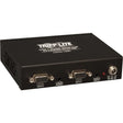 EATON Tripp Lite 4-Port VGA + Audio over Cat5 Cat6 Video Extender Splitter Transmitter - 1 Input Device - 4 Output Device - 1000 ft Range - 4 x Network (RJ-45) - 1 x VGA In - 1 x VGA Out - 1920 x 1440 - Twi...  - B132-004A-2