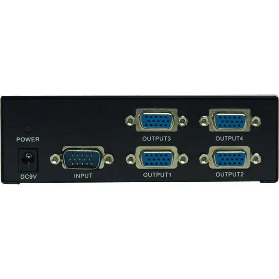 EATON Tripp Lite 4-Port VGA / SVGA Video Splitter Signal Booster High Resolution Video - 4 x D-Sub (HD-15) Monitor, 1 x D-Sub (HD-15) Computer - B114-004-R