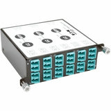 Tripp Lite 40Gb-10Gb Breakout Cassette x3 8-Fiber OM4 MTP/MPO to x12 Dup LC - 15 Port(s) - 12 x LC Port(s) - 3 x MT Port(s) - N484-3M8-LC12 EATON
