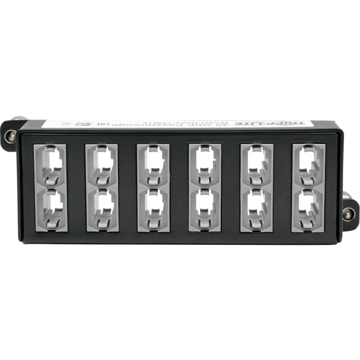 EATON Tripp Lite 40Gb High Density Pass-Through Cassette 12 12-Fiber MTP/MPO - (x12) 12-Fiber MTP/MPO - N484-12M12
