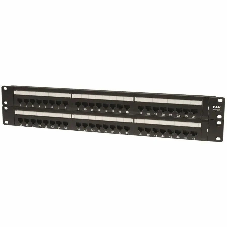 EATON Tripp Lite 48-Port Cat5e Cat5 Rackmount Patch Panel 568B 110 Punch 2URM TAA - 568B, RJ45 Ethernet" - N052-048