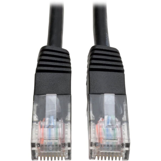 EATON Tripp Lite 4ft Cat5e / Cat5 350MHz Molded Patch Cable RJ45 M/M Black 4' - Category 5e - 4ft - RJ-45 Male Network - 1 x RJ-45 Male - Black - N002-004-BK
