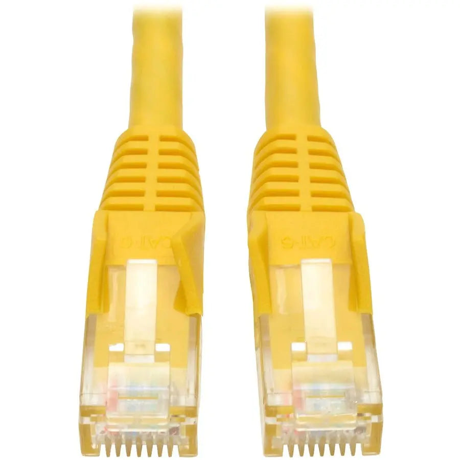 EATON Tripp Lite 4ft Cat6 Gigabit Snagless Molded Patch Cable RJ45 M/M Yellow 4' - Category 6 for Network Device - 4ft - 1 x RJ-45 Male Network - 1 x RJ-45 Male Network - Yellow - N201-004-YW