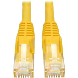 EATON Tripp Lite 4ft Cat6 Gigabit Snagless Molded Patch Cable RJ45 M/M Yellow 4' - Category 6 for Network Device - 4ft - 1 x RJ-45 Male Network - 1 x RJ-45 Male Network - Yellow - N201-004-YW