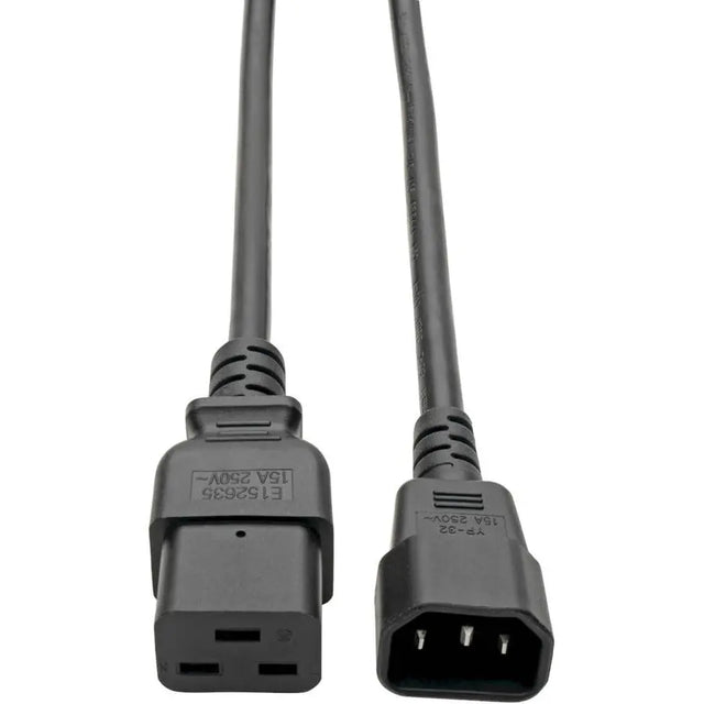 EATON Tripp Lite 4ft Power Cord Extension Cable C19 to C14 Heavy Duty 15A 14AWG 4' - (IEC-320-C19 to IEC-320-C14) 4-ft. - P047-004