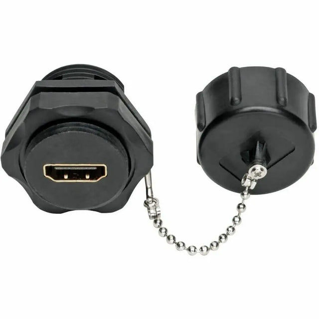 EATON Tripp Lite 4K HDMI Coupler with Ethernet Industrial IP68 Rated Dust Cap F/F - 1 x HDMI Female Digital Audio/Video - 1 x HDMI Female Digital Audio/Video - 3840 x 2160 Supported - Black - P569-000-FF-IND