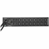 EATON Tripp Lite 5.8kW 208/240V Single-Phase ATS/Monitored PDU - 16 C13, 2 C19 & 1 L6-30R Outlets, Dual L6-30P Inputs, 10 ft. Cords, 2U, TAA - Monitored - NEMA L6-30P - 16 x IEC 60320 C13, 2 x IEC 60320 C19...  - PDUMNH30HVAT2