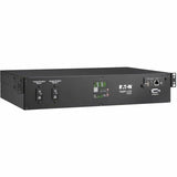 EATON Tripp Lite 5.8kW 208/240V Single-Phase ATS/Monitored PDU - 16 C13, 2 C19 & 1 L6-30R Outlets, Dual L6-30P Inputs, 10 ft. Cords, 2U, TAA - Monitored - NEMA L6-30P - 16 x IEC 60320 C13, 2 x IEC 60320 C19...  - PDUMNH30HVAT2