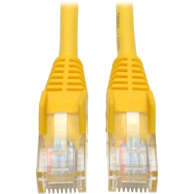 EATON Tripp Lite 50ft Cat5e Cat5 350MHz Snagless Patch Cable RJ45 M/M Yellow 50' - 50 ft Category 5e Network Cable for Network Device - First End: 1 x RJ-45 Network - Male - Second End: 1 x RJ-45 Network - ...  - N001-050-YW