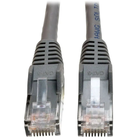 EATON Tripp Lite 50ft Cat6 Gig Plenum Snagless Molded Patch Cable RJ45 Gray 50' - 50ft - 1 x RJ-45 Male - 1 x RJ-45 Male - Gray - N201-050-GY-P