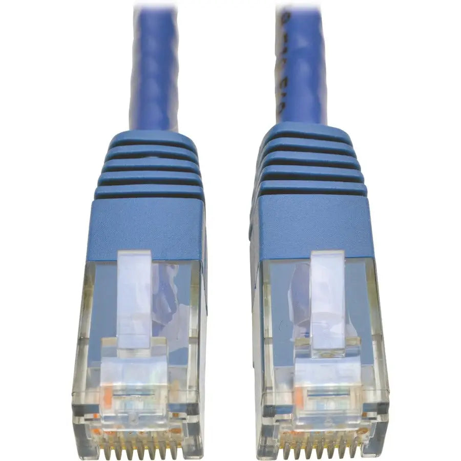 EATON Tripp Lite 50ft Cat6 Gigabit Molded Patch Cable RJ45 M/M 550MHz 24 AWG Blue - Category 6 for Network Device, Router, Modem, Blu-ray Player, Printer, Computer - 128 MB/s - Patch Cable - 50 ft - 1 x RJ-...  - N200-050-BL