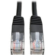 EATON Tripp Lite 5ft Cat5e / Cat5 350MHz Molded Patch Cable RJ45 M/M Black 5' - 5ft - 1 x RJ-45 Male - 1 x RJ-45 Male - Black - N002-005-BK