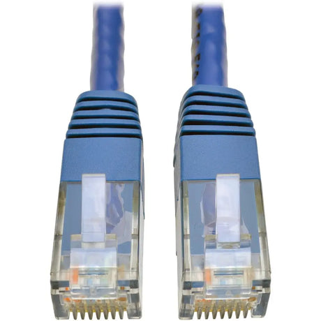 EATON Tripp Lite 5ft Cat6 Gigabit Molded Patch Cable RJ45 M/M 550MHz 24 AWG Blue - 5 ft Category 6 Network Cable for Network Device, Router, Modem, Blu-ray Player, Printer, Computer - First End: 1 x RJ-45 N...  - N200-005-BL