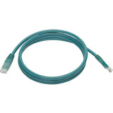 EATON Tripp Lite 5ft Cat6 Gigabit Molded Patch Cable RJ45 M/M 550MHz 24 AWG Green - Category 6 for Network Device, Router, Modem, Blu-ray Player, Printer, Computer - 128 MB/s - Patch Cable - 5 ft - 1 x RJ-4...  - N200-005-GN