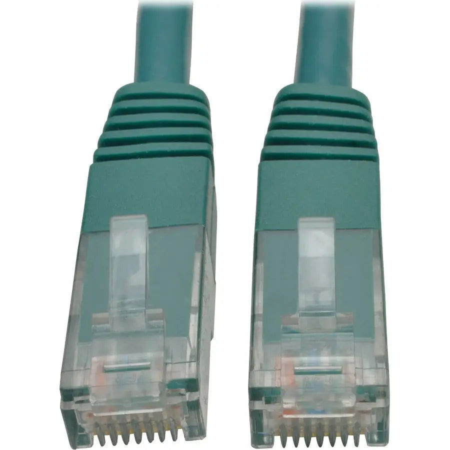 EATON Tripp Lite 5ft Cat6 Gigabit Molded Patch Cable RJ45 M/M 550MHz 24 AWG Green - Category 6 for Network Device, Router, Modem, Blu-ray Player, Printer, Computer - 128 MB/s - Patch Cable - 5 ft - 1 x RJ-4...  - N200-005-GN