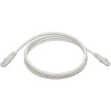 EATON Tripp Lite 5ft Cat6 Gigabit Molded Patch Cable RJ45 M/M 550MHz 24 AWG White - Category 6 for Network Device, Router, Modem, Blu-ray Player, Printer, Computer - 128 MB/s - Patch Cable - 5 ft - 1 x RJ-4...  - N200-005-WH