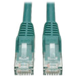 Tripp Lite 5ft Cat6 Gigabit Snagless Molded Patch Cable RJ45 M/M Green 5' - 5ft - 1 x RJ-45 Male - 1 x RJ-45 Male - Green - N201-005-GN EATON