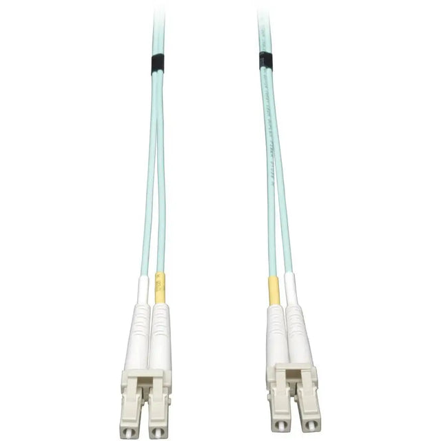 EATON Tripp Lite 5M 10Gb Duplex Multimode 50/125 OM3 Fiber Cable LC/LC Aqua 16' - LSZH Fiber Patch Cable (LC/LC) - Aqua, 5M (16-ft.) - N820-05M