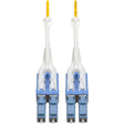 EATON Tripp Lite 5M Duplex SMF 9/125 Uniboot Fiber Optic Patch Cable LC/LC 16' - Fiber Optic for Patch Panel, Switch, Network Device - 1.25 GB/s - Patch Cable - 16.40 ft - 2 x LC Male Network - 2 x LC Male ...  - N370-05M-T