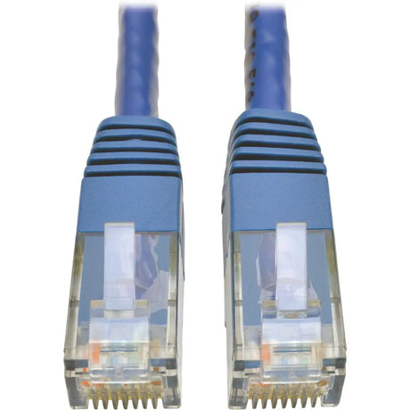 Tripp Lite 6ft Cat6 Gigabit Molded Patch Cable RJ45 M/M 550MHz 24 AWG Blue - Category 6 for Network Device, Router, Modem, Blu-ray Player, Printer, Computer - 128 MB/s - Patch Cable - 6 ft - 1 x RJ-45...  - N200-006-BL EATON