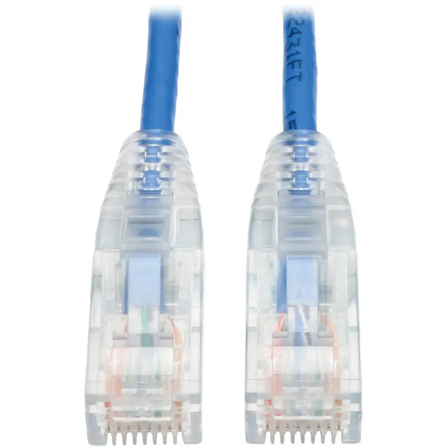 EATON Tripp Lite 6ft Cat6 Gigabit Snagless Molded Slim UTP Patch Cable RJ45 M/M Blue 6' - 6 ft Category 6 Network Cable for Network Device, Switch, Router, Server, Modem, Printer, Computer - First End: 1 x ...  - N201-S06-BL