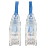 EATON Tripp Lite 6ft Cat6 Gigabit Snagless Molded Slim UTP Patch Cable RJ45 M/M Blue 6' - 6 ft Category 6 Network Cable for Network Device, Switch, Router, Server, Modem, Printer, Computer - First End: 1 x ...  - N201-S06-BL