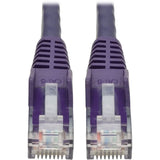 EATON Tripp Lite 6ft Cat6 Snagless Molded Patch Cable UTP Purple RJ45 M/M 6' - Category 6 for Switch, Hub, Network Device, Router, Modem, Server, Network Adapter - 128 MB/s - Patch Cable - 6 ft - 1 x RJ-45 ...  - N201-006-PU