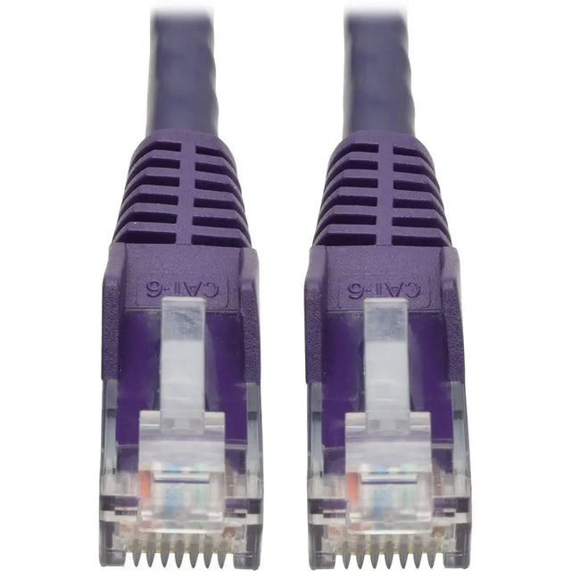 EATON Tripp Lite 6ft Cat6 Snagless Molded Patch Cable UTP Purple RJ45 M/M 6' - Category 6 for Switch, Hub, Network Device, Router, Modem, Server, Network Adapter - 128 MB/s - Patch Cable - 6 ft - 1 x RJ-45 ...  - N201-006-PU