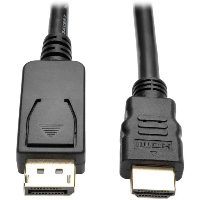 EATON Tripp Lite 6ft DisplayPort to HDMI Adapter Converter Cable DP w/ Latches to HDMI DPort 1.2 4K x 2K M/M - DisplayPort/HDMI for Audio/Video Device, Monitor, Projector, TV, Graphics Card - 6 ft - 1 x Dis...  - P582-006-V2