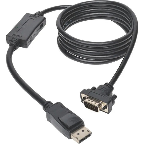 EATON Tripp Lite 6ft DisplayPort to VGA / DP to VGA Adapter Active Converter with Latches to HD15 DPort 1.2 M/M - DisplayPort/VGA for Video Device, Monitor, Projector, TV, Graphics Card - 6 ft - 1 x Display - P581-006-VGA-V2