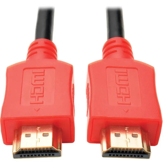 EATON Tripp Lite 6ft High Speed HDMI Cable Digital A/V UHD HDMI 4Kx2K M/M Red 6' - HDMI for Monitor, TV, Projector, iPad, A/V Receiver, Audio/Video Device, Blu-ray Player, Camera - 1.28 GB/s - 6 ft - 1 x HD...  - P568-006-RD